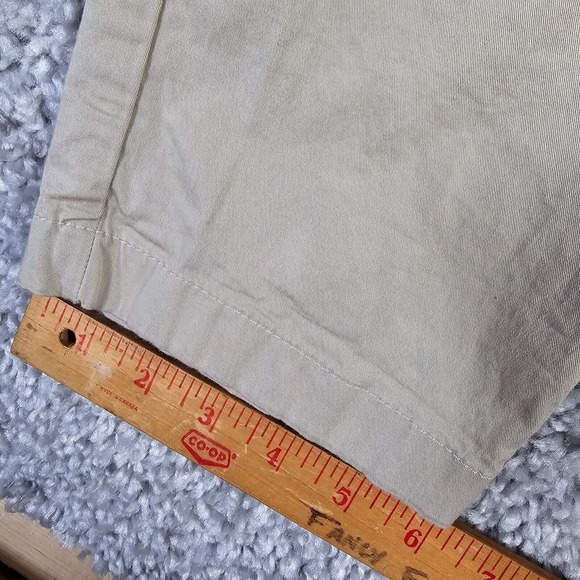 Spoke Pants Mens 33 (Fits 32x33) Beige Sharps Build A Chino Trousers Flaw - Picture 12 of 13
